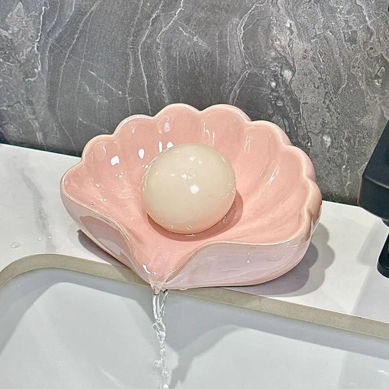 Ceramic Shell Soap Dish