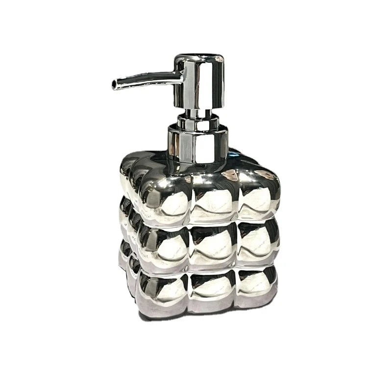 300/450ml Ceramic Lotion Refillable Bottle Bathroom Soap Liquid Container