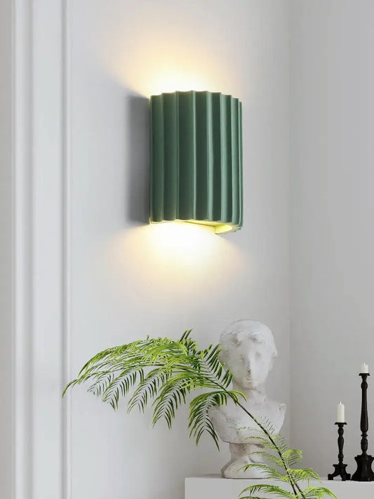 Cream Style Resin Bedroom Wall Lamp