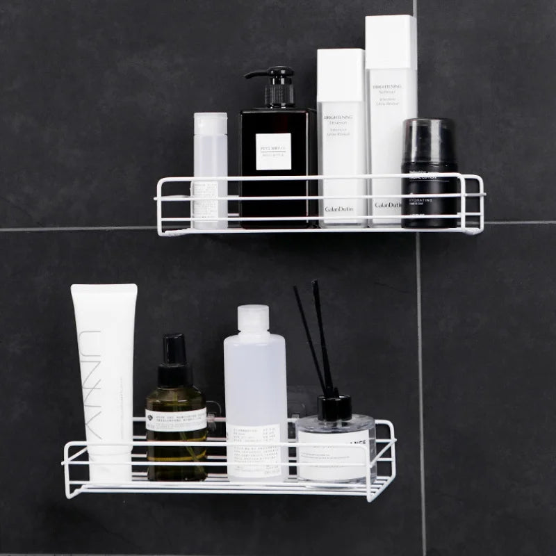 Bathroom Shelf Kitchen Organizer Shelves Iron Shower Caddy Storage Rack