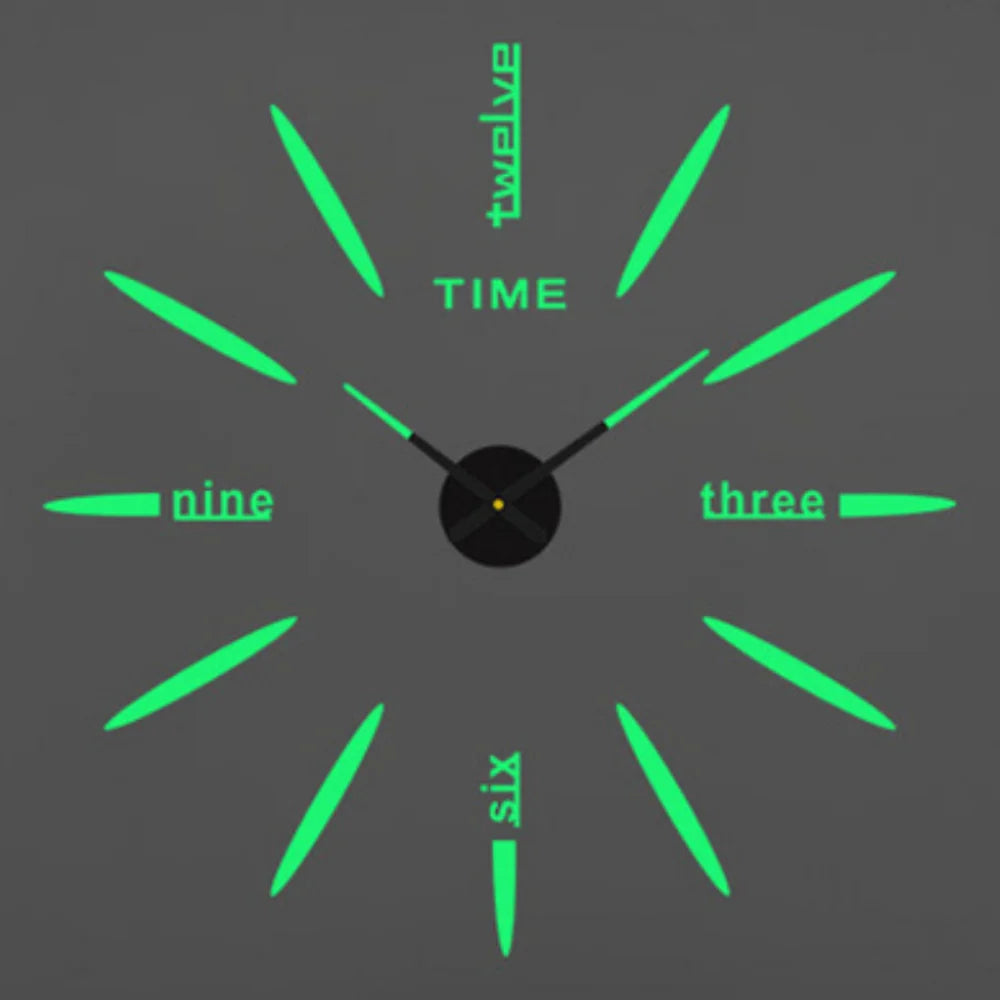 Modern Design Large Wall Clock 3D DIY Quartz Clocks