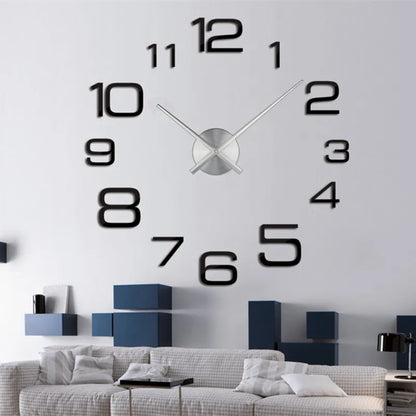 Modern Design Large Wall Clock 3D DIY Quartz Clocks