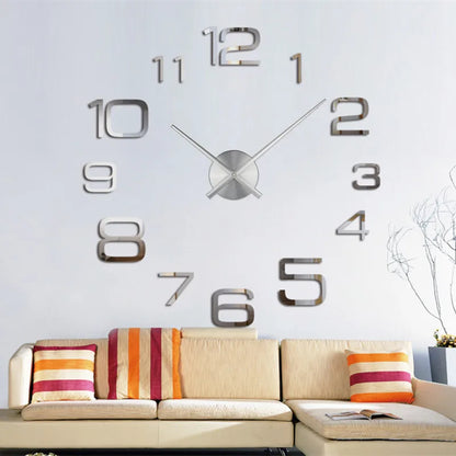 Modern Design Large Wall Clock 3D DIY Quartz Clocks