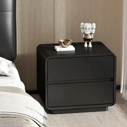 Wooden Luxury Night Table Cute Minimalist Nordic Safev Drawers