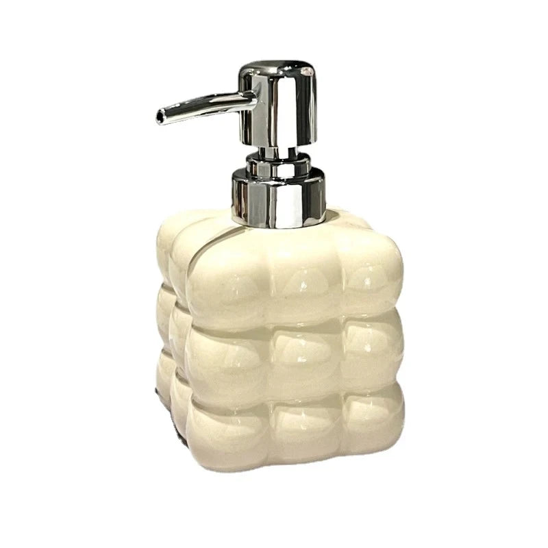 300/450ml Ceramic Lotion Refillable Bottle Bathroom Soap Liquid Container