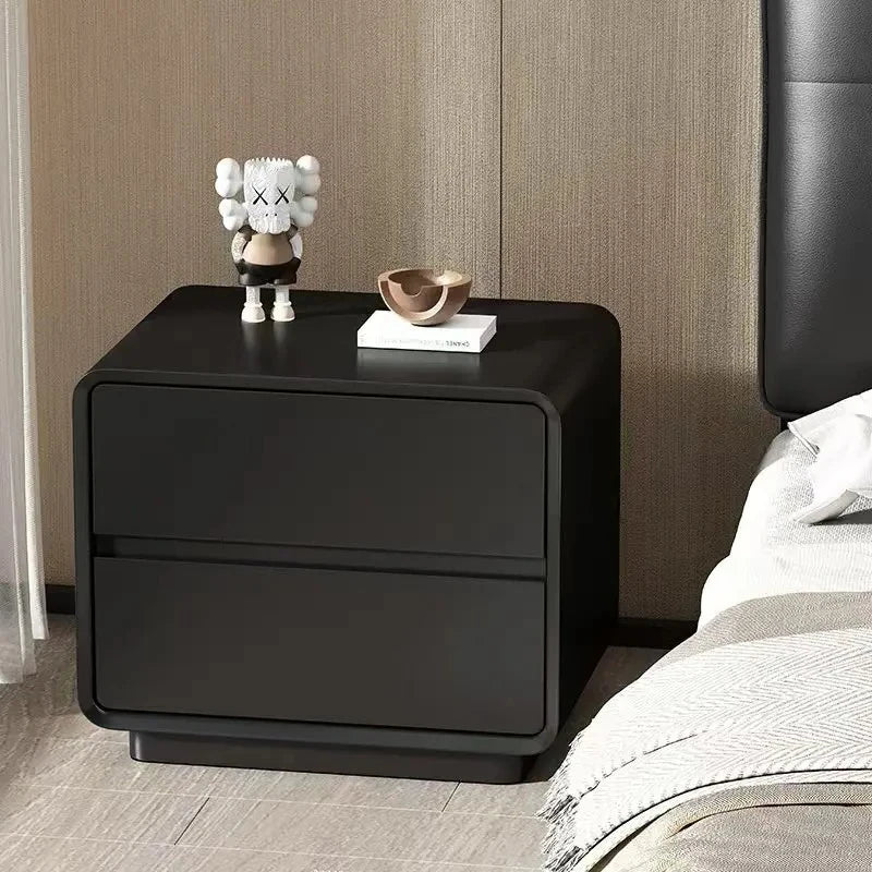 Wooden Luxury Night Table Cute Minimalist Nordic Safev Drawers