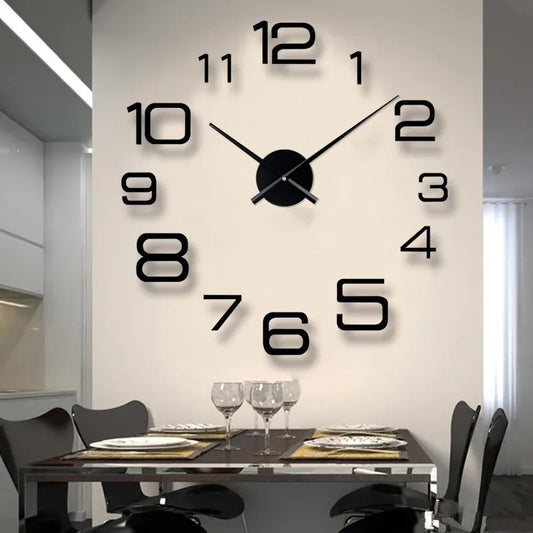 Modern Design Large Wall Clock 3D DIY Quartz Clocks