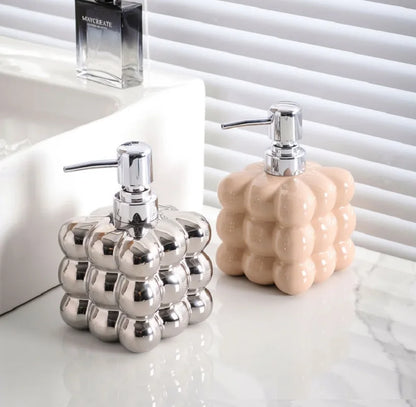 300/450ml Ceramic Lotion Refillable Bottle Bathroom Soap Liquid Container