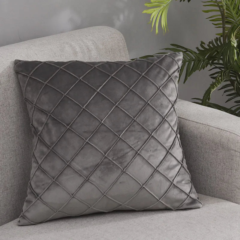 Cushion Cover Soft Velvet Geometric