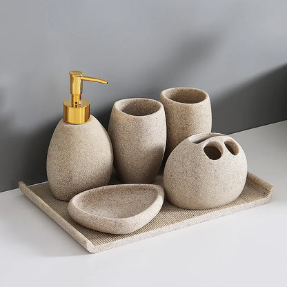 Nordic Resin Bathroom Accessories