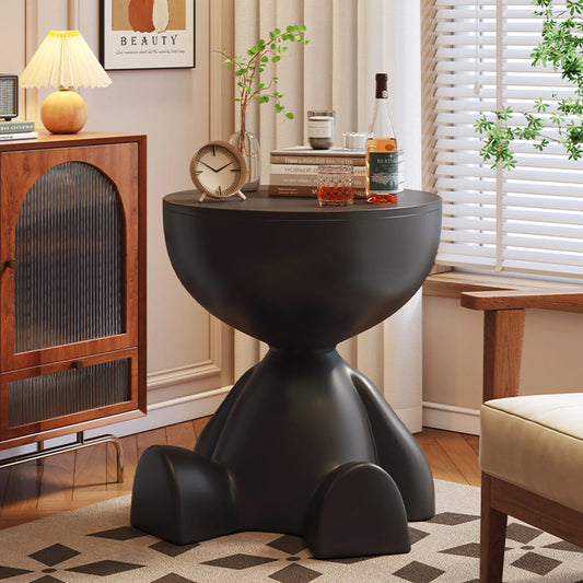 Modern Round Matte Finish Side Table